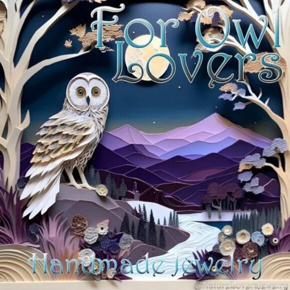 Hand Crafted! Unakite Jasper & Copper Owl + Wire Wrapped Unakite Moon Bracelet - Picture 3 of 13